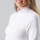 Camiseta Manga Larga Cuello Alto /Microfibra 4045 Blanco