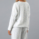 Pijama Coral/Microfleece Ajustable 33453 Blanco