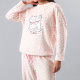Pijama Coral/Microfleece Ajustable 33453 Crema