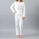 Pijama Coral/Microfleece Ajustable 33456 Blanco